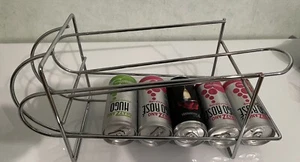 Getränkedosenspender Chromkorb Rutsche für Dosen aus Metall verchromt Design - Bild 1 von 2