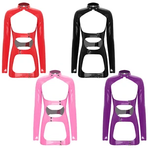 UK Women Lingerie Bodycon Catsuit Pole Dress Slim Fit Open Cups Exposed Breast - Picture 1 of 57