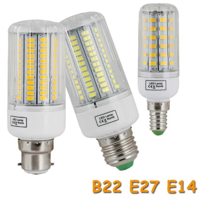 25W-150W LED Corn Light Bulbs B22 E14 E27 Screw Base Bright White Home Lamp 230V - Image 1 of 4