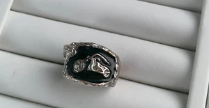 Herren Biker Ring Freedoms Ride Größe 9 einige Gebrauchsspuren - Bild 1 von 8
