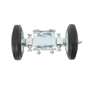 Heavy Duty Door Wheel 6-inch Rubber Wheel 550 Pound Lane Chain Connection - Picture 1 of 12