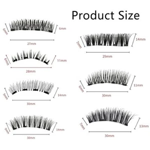 Reusable Natural Magnetic Eyelashes with Applicator No Glue Needed Lashes Kit AU - Picture 1 of 14