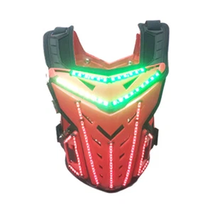 LED KTV Costume Armour Color Lights Luminous Armor Vests Stage Dance Performance - Picture 1 of 14