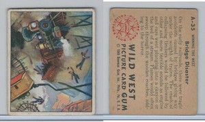 1949 Bowman, Wild West, #A-35 Bridge Disaster