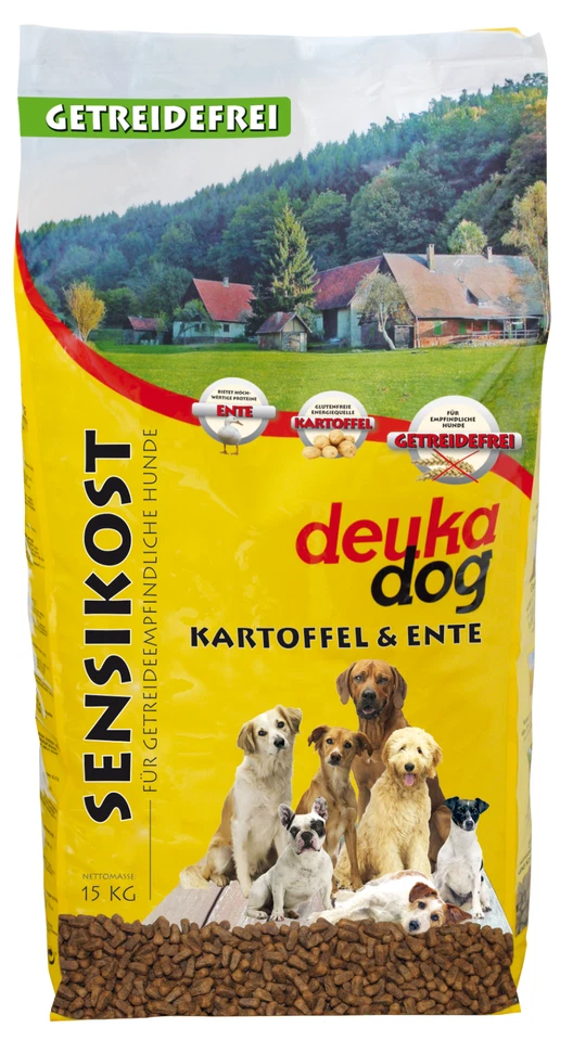 deuka dog Sensikost Ente und Kartoffel 15kg Getreidefrei Hundetrockenfutter