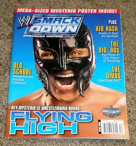 WWE SMACKDOWN MAGAZINE April 2006 REY MYSTERIO Cover & Poster NO LABEL - Picture 1 of 3