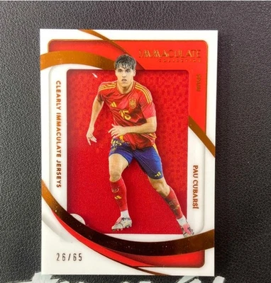 Camisetas Pau Cubarsi 2024-25 Panini Colección Inmaculada Bronce 26/65 #CJ-PC Foto 1 de 2