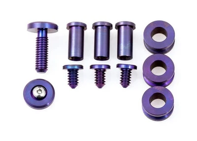 Kit de ferragens Hinderer XM-18 3,5" - Titânio anodizado roxo - Imagem 1 de 2