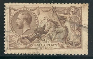 ENG_53 - ENGLAND. 2/6 schil of 1913 "BRITANNIA OVER WAVES" set. Used. Scott 173 - Picture 1 of 1