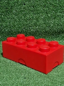 Lego Ladrillo 8 Tachuelas Rojo Almuerzo/Caja de Almacenamiento Escuela Infantil Sándwich/Caja de Lápices - Imagen 1 de 8