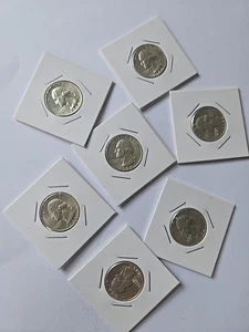 Au Silver Washington Quarter Lot Of (7) 1964  - Picture 1 of 16