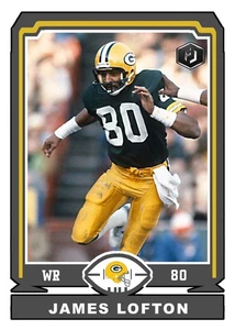 ACEO JAMES LOFTON GREEN BAY PACKERS MASSGESCHNEIDERTE HANDGEFERTIGTE KUNSTKARTE - Bild 1 von 2