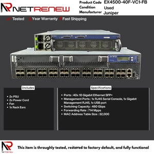 Juniper EX4500-40F-VC1-FB switch di rete 40 porte SFP+ - Foto 1 di 1