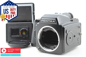 ⏯ [OTTIME CONDIZIONI] Corpo fotocamera medio formato Pentax 645 120 + retro pellicola 220 dal GIAPPONE - Foto 1 di 18