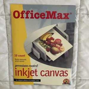 OfficeMax Premium Coated Inkjet Canvas Paper - 10 Sheets (open package) - Picture 1 of 4