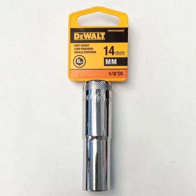 DeWalt 14mm Deep Socket 6 Point 1/2" Drive DWMT935290SP - Image 1 of 2