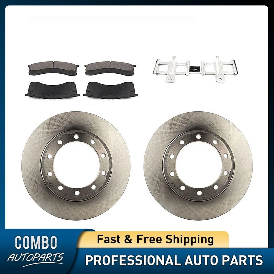 Juego de pastillas de freno de disco delanteras rotor de freno de disco para Chevrolet C7500 Kodiak 2003-2009 Foto 1 de 4