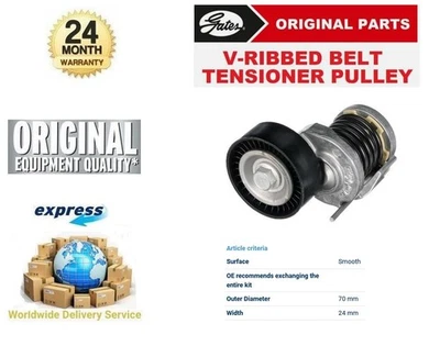 POLEA DE TENSIÓN CORREA GATES V-RIB AUDI A4 Allroad 2.0 TDI quattro 2009-2016 Foto 1 de 4