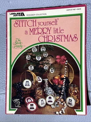 Stitch Yourself A Merry Little Christmas Cross Stitch Leaflet 907 Leisure Arts - Image 1 of 3