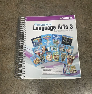 Abeka Homeschool Language Arts 3 Curriculum Lesson Plans Spiral 2021 - GOOD - Image 1 of 4