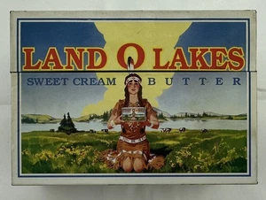 Land O Lakes Butter Metall Rezeptdose nur sauber in gutem Zustand KOSTENLOSER VERSAND - Bild 1 von 7