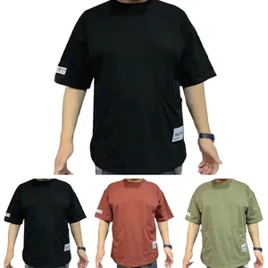 Men's Breathable Tee with Crew Neck and Short Sleeves for Everyday Casual Wear - Picture 1 of 11