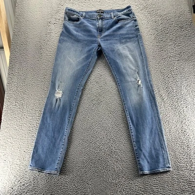 J Crew Mercantile Jeans Mens 36x34 Blue Medium Wash Cotton Stretch Slim Fit - Image 1 of 4