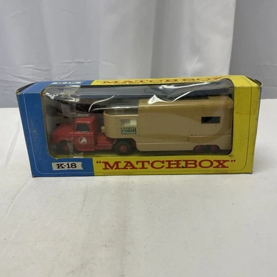 1967 LESNEY Matchbox King K-18 Articulated Horse Box Ascot Stables, See Pics! - Image 1 of 4