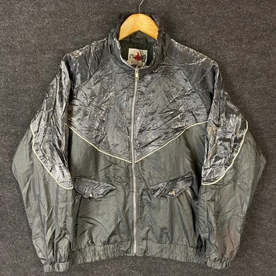 Active Frontier Mens Jacket Size S Grey Long Sleeve Full Zip Windbreaker Pockets - Image 1 of 4