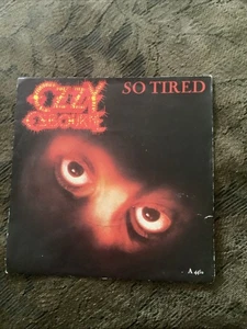Ozzy Osbourne So Tired-pic Cover Vinyl Record Single 7”-Epic 1984 Black Sabbath - Picture 1 of 4