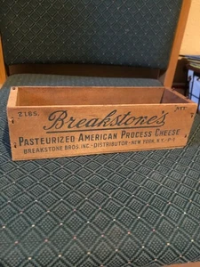 Caja de queso Breakstone’s vintage de madera de 2 lb coleccionable Nueva York, Nueva York - Imagen 1 de 7
