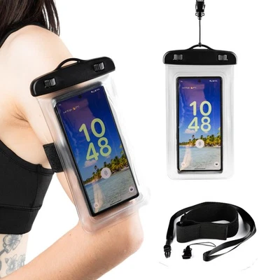 Custodia Impermeabile Smartphone 30M/IPX8, Universale Cover Subacquea Iphone, co - Immagine 1 di 4