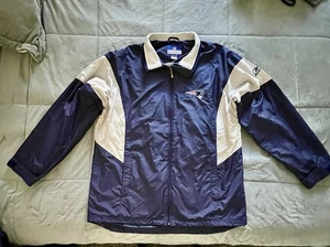 Vintage NFL Reebok Patriots On Field Jacket Men’s Large Navy White Retro Logo - Bild 1 von 12