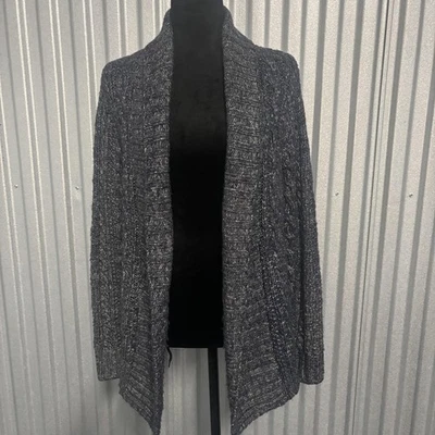 Cárdigan Denim & Supply Ralph Lauren Suéter Mujer Pequeño Gris Azul Frente Abierto Foto 1 de 4