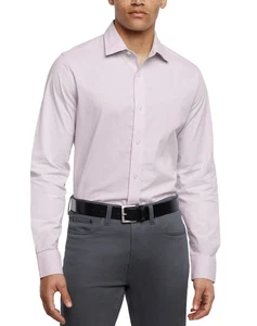 Camisa de vestir de popelina ajustada para hombre Banana Republic, rosa, L - Imagen 1 de 5