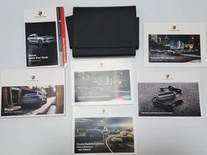 2019 PORSCHE MACAN OWNERS MANUAL SET BOOKS GUIDE CASE LEATHER  - Picture 1 of 10