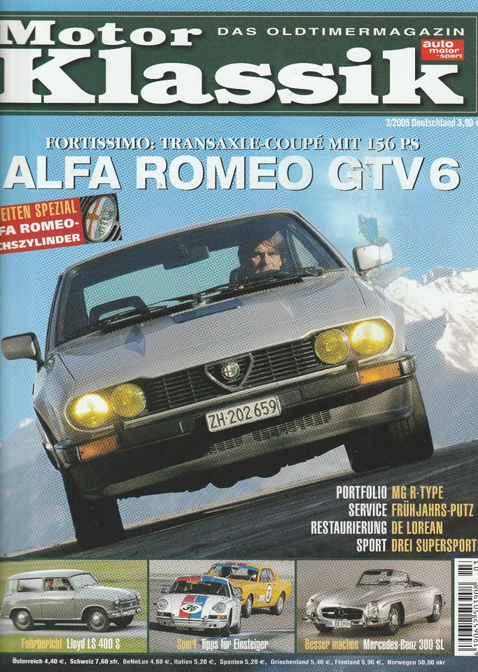 Motor Klassik 03/2005 : Kaufberatung - Alfa Romeo GTV 6 - Bild 1 von 1