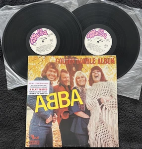ABBA - Golden Double Album (GREATEST HITS) 2 x Vinyl LP IMPORT 1976 EX/VG+ VIDEO - Picture 1 of 16