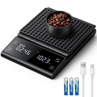 Digital Kaffeewaage Mit Timer wiederaufladbare Espresso Waage 5 kg/0,1 g - Bild 1 von 4