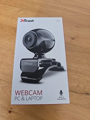 Trust Exis Webcam Camera Zoom Teams Skype Gaming Streaming OVP PC & Laptop - Bild 1 von 4