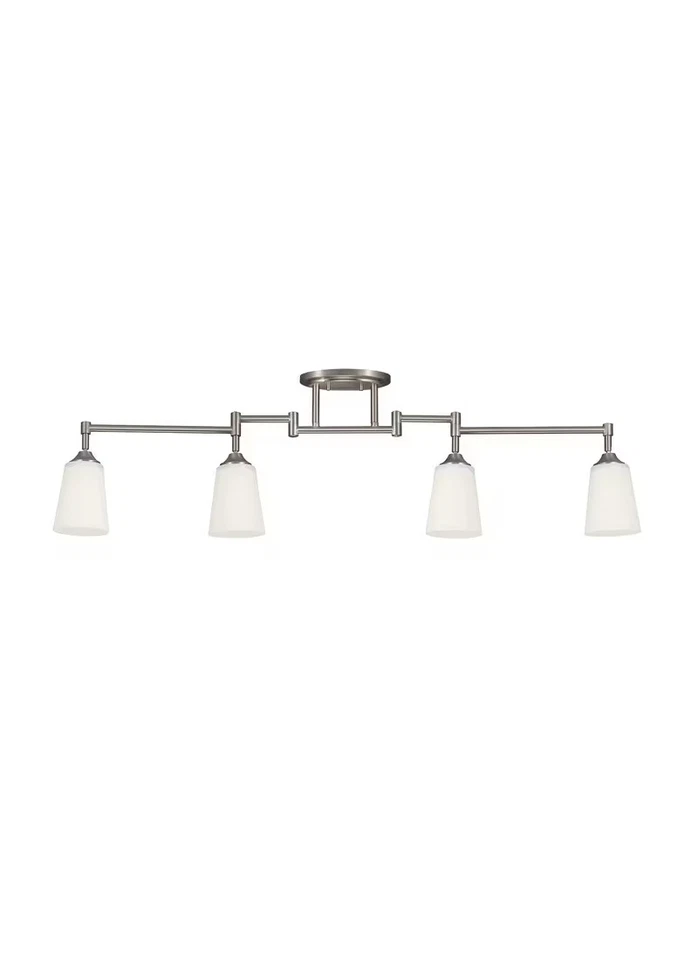 Kit de iluminación de pista de 4 luces Sea Gull Lighting 2530404-962 pista 48" en cepillado Foto 1 de 2