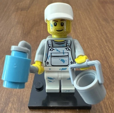 LEGO Series 10 Minifigure - Painter Decorator Overalls DIY Handyman - Image 1 of 4