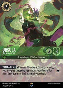 Ursula, Deceiver of All - ENCHANTED - Into the Inklands - Lorcana TCG - Picture 1 of 6