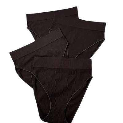 SKIMS Stretch Rib Brief NEW Lot of 4 Soot  L/XL - Image 1 of 4