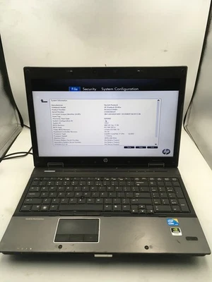 HP ELITEBOOK 8540W - BOOT TO BIOS - INTEL I7 Q820 - 4GB RAM - LEGGERE DESC - BB - Immagine 1 di 4