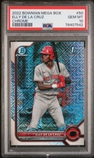 2022 Bowman Mega 1st Elly De La Cruz Chrome Mojo Refractor RC PSA 10 #50