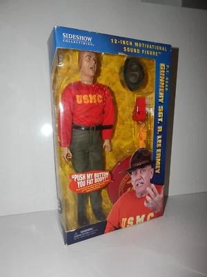 Raro NUEVO Sideshow P.T. Figura de artillería Gear Sgt R. Lee Ermey 12" firmada ENVÍO GRATUITO Foto 1 de 4
