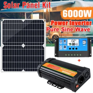 16000W Complete Solar Panel Kit Solar Power Generator 100A Home 110V Grid System - Picture 1 of 36