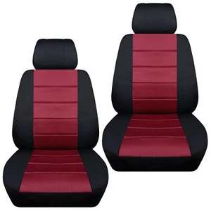 Juego fundas asiento coche delanteras para Honda CR-V 1997-2019 negro y burdeos - Imagen 1 de 1