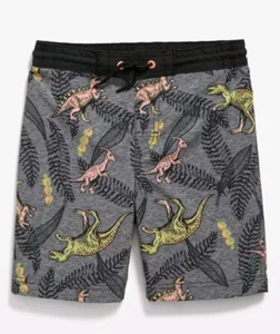 NWT Old Navy Boy's Board Shorts Dinosaur Print Swim Shorts Size M(8) - Picture 1 of 5
